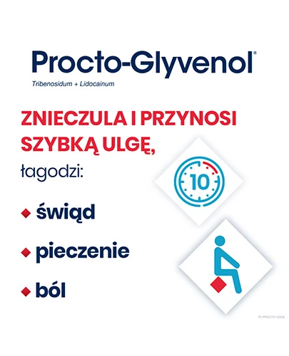 Procto-Glyvenol czopki doodbytnicze 10 sztuk