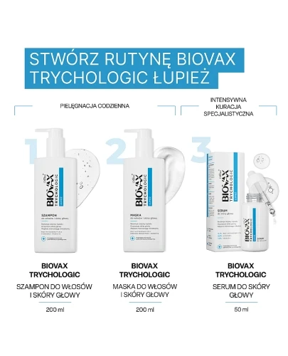 Biovax Trychologic Łupież Serum do skóry głowy 50 ml