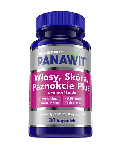 Panawit Włosy Skóra Paznokcie Plus 30 kapsułek