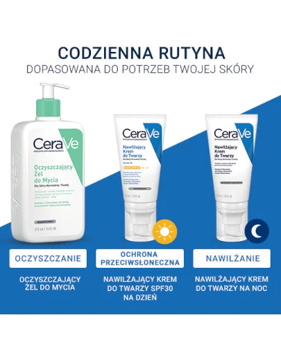 CeraVe nawilżający krem do twarzy dla skóry normalnej i suchej SPF30 52 ml