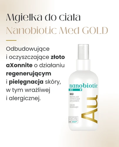 Nanobiotic Med Gold odbudowujące i oczyszczające złoto spray 150 ml