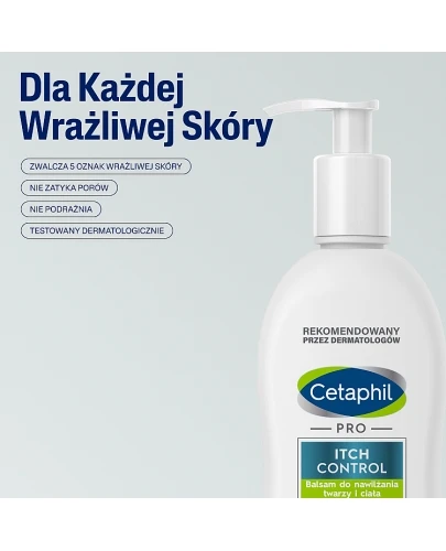 Cetaphil Pro Itch Control Balsam do nawilżania twarzy i ciała 295 ml   