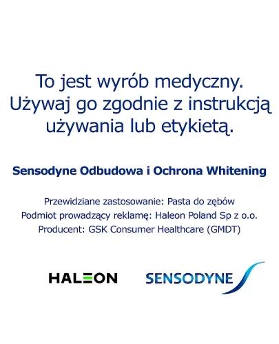 Sensodyne Odbudowa i Ochrona Whitening pasta do zębów 75 ml