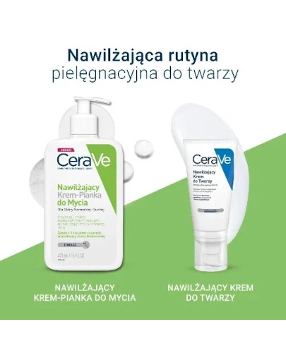 CeraVe nawilżający krem-pianka do mycia dla skóry normalnej i suchej 473 ml