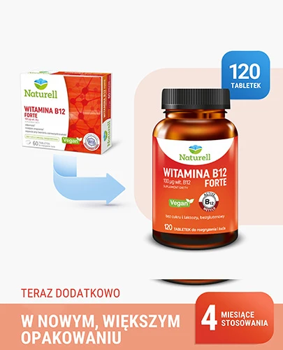 Naturell Witamina B12 Forte 120 tabletek do żucia