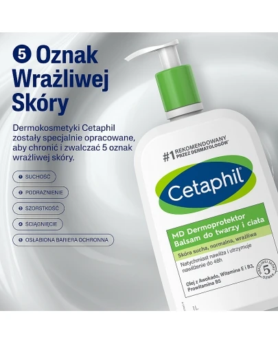 Cetaphil MD Dermoprotektor balsam do twarzy i ciała 1000 ml   