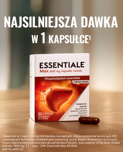 Essentiale Max Na wątrobę 600 mg 3 x 30 kapsułek [3-PAK]