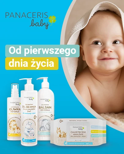 Panaceris Baby chusteczki nawilżane 99% wody dla niemowląt i dzieci 60 sztuk