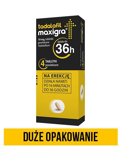 Tadalafil Maxigra 10 mg 4 tabletki