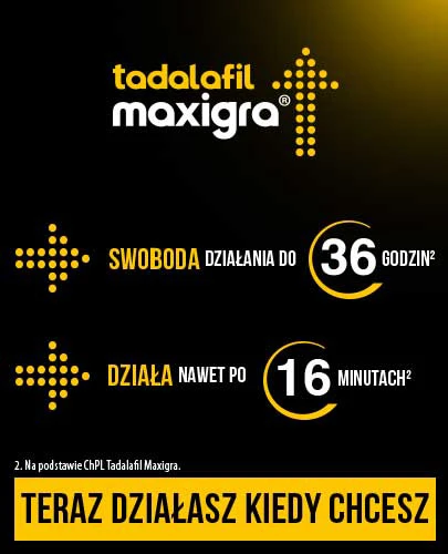 Tadalafil Maxigra 10 mg 4 tabletki