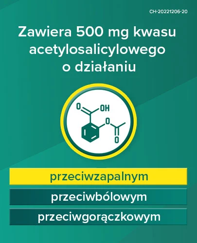 Aspirin Musująca 500mg 12 tabletek musujących