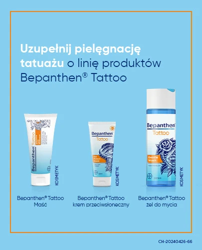 Bepanthen Tattoo Krem przeciwsłoneczny do wytatuowanej skóry z filtrem SPF 50+ UVA/UVB 50 ml