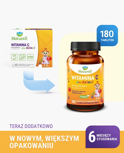 Naturell Witamina C dla dzieci 180 tabletek