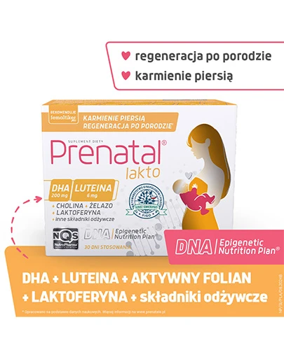 Prenatal Lakto 60 kapsułek      