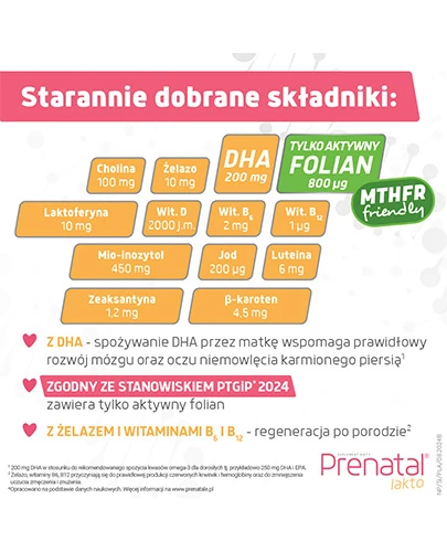 Prenatal Lakto 60 kapsułek      