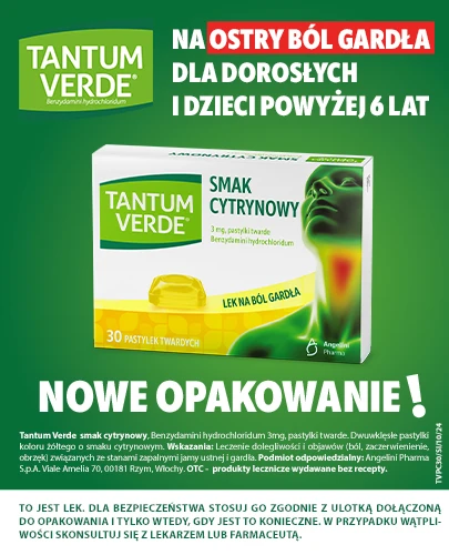 Tantum Verde smak cytrynowy 30 pastylek       