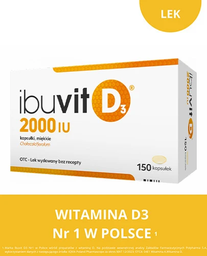 Ibuvit D3 2000 IU 150 kapsułek