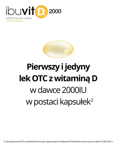 Ibuvit D3 2000 IU 150 kapsułek