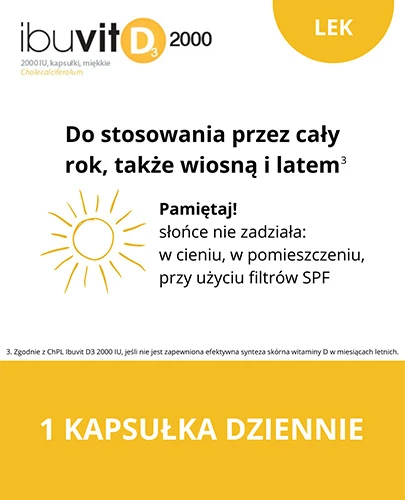 Ibuvit D3 2000 IU 150 kapsułek