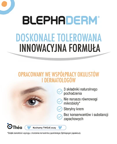 Blephaderm łagodzący krem na powieki i okolice oczu 40 ml