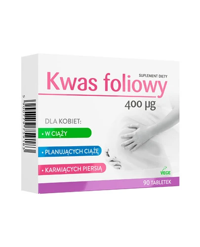 Kwas Foliowy 400 µg 90 tabletek