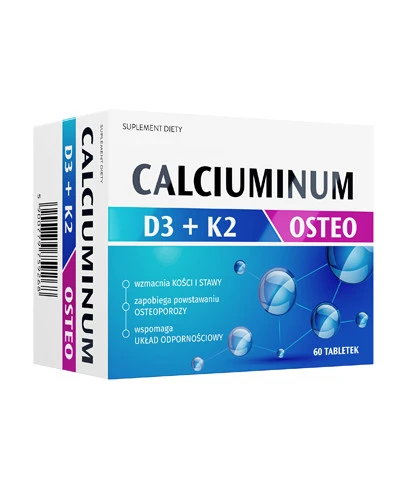 Calciuminum Osteo D3 + K2 60 tabletek