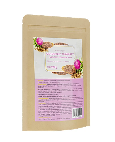 Nature Pharm Ostropest Plamisty mielony odtłuszczony 200 g