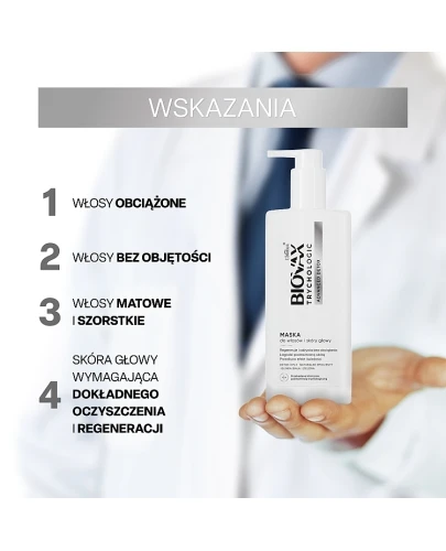 Biovax Trychologic Advanced Detox maska do włosów i skóry głowy 200 ml