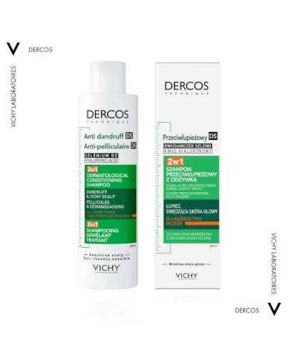 Vichy Dercos DS Szampon przeciwłupieżowy z odżywką 2w1 200 ml