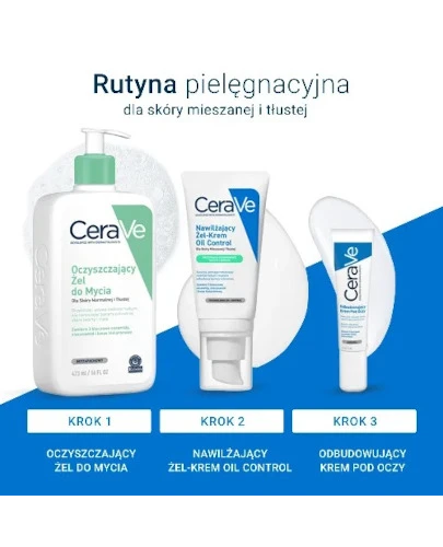 CeraVe Oil Control żel-krem nawilżający dla skóry mieszanej i tłustej 52 ml