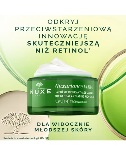 Nuxe Nuxuriance Ultra bogaty krem przeciwstarzeniowy na dzień 50 ml + Nuxe Nuxuriance Ultra krem przeciwstarzeniowy do skóry wokół oko 15 ml [ZESTAW]