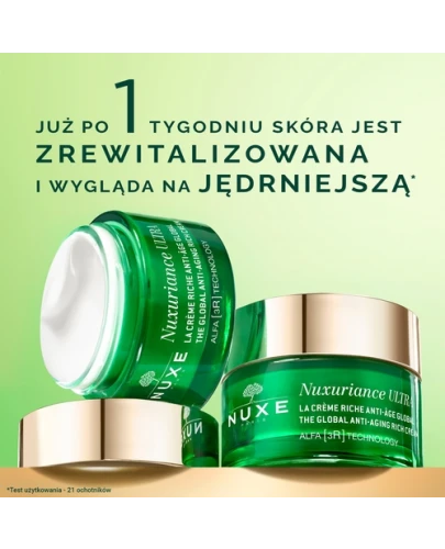 Nuxe Nuxuriance Ultra bogaty krem przeciwstarzeniowy na dzień 50 ml + Nuxe Nuxuriance Ultra krem przeciwstarzeniowy do skóry wokół oko 15 ml [ZESTAW]