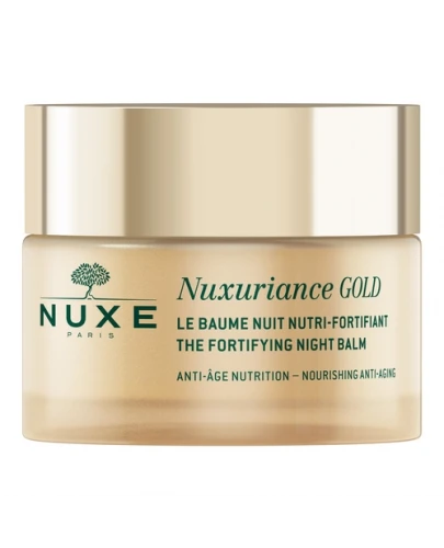 Nuxe Nuxuriance Gold odżywczy balsam wzmacniający na noc 50 ml + Nuxe Nuxuriance Gold rozświetlający balsam pod oczy 15 ml [ZESTAW]