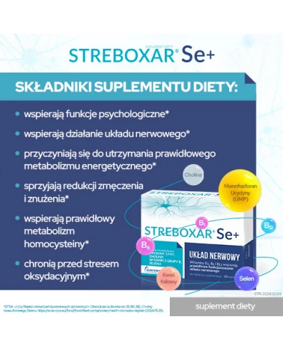 Streboxar  Se+, 30 kapsułek