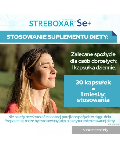 Streboxar  Se+, 30 kapsułek