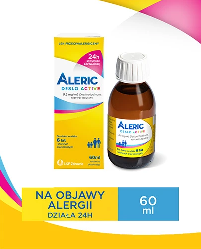 Aleric Deslo Aactive roztwór doustny 0,5mg/ml 60 ml