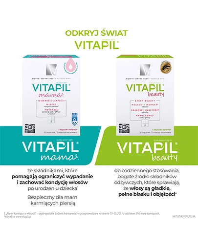 Vitapil biotyna + bambus + kompleks AMIN Q3 60 kapsułek