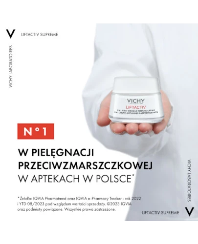 Vichy Liftactiv Przeciwzmarszczkowy krem ujędrniający na dzień z kwasem hialuronowym do skóry normalnej i mieszanej 50 ml