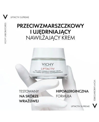 Vichy Liftactiv Przeciwzmarszczkowy krem ujędrniający na dzień z kwasem hialuronowym do skóry normalnej i mieszanej 50 ml