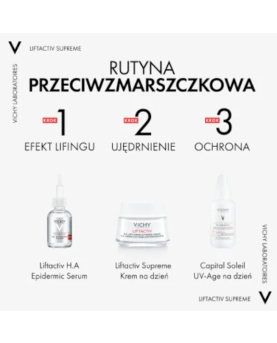 Vichy Liftactiv Przeciwzmarszczkowy krem ujędrniający na dzień z kwasem hialuronowym do skóry normalnej i mieszanej 50 ml