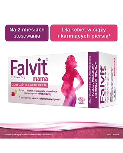 Falvit Mama witaminy dla kobiet w ciąży 60 tabletek