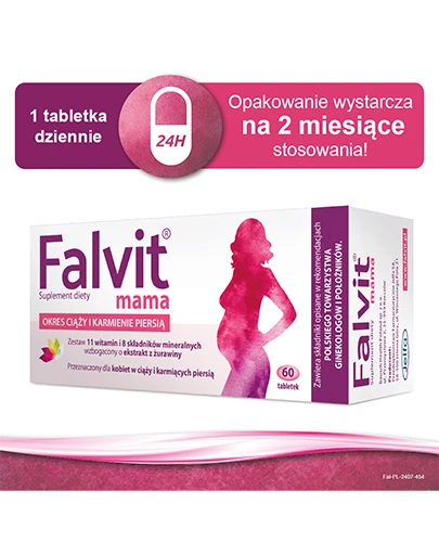 Falvit Mama witaminy dla kobiet w ciąży 60 tabletek