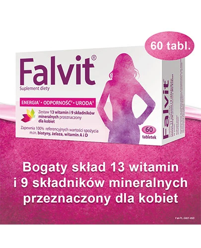 Falvit zestaw witamin i minerałów dla kobiet 60 tabletek