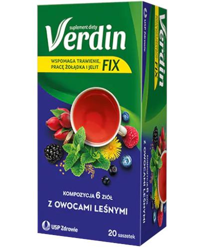 Verdin Fix Mieszanka 6 Ziół Z Owocami Leśnymi 20 Saszetek Cena Opinie ᐈ Cena Opinie 7012